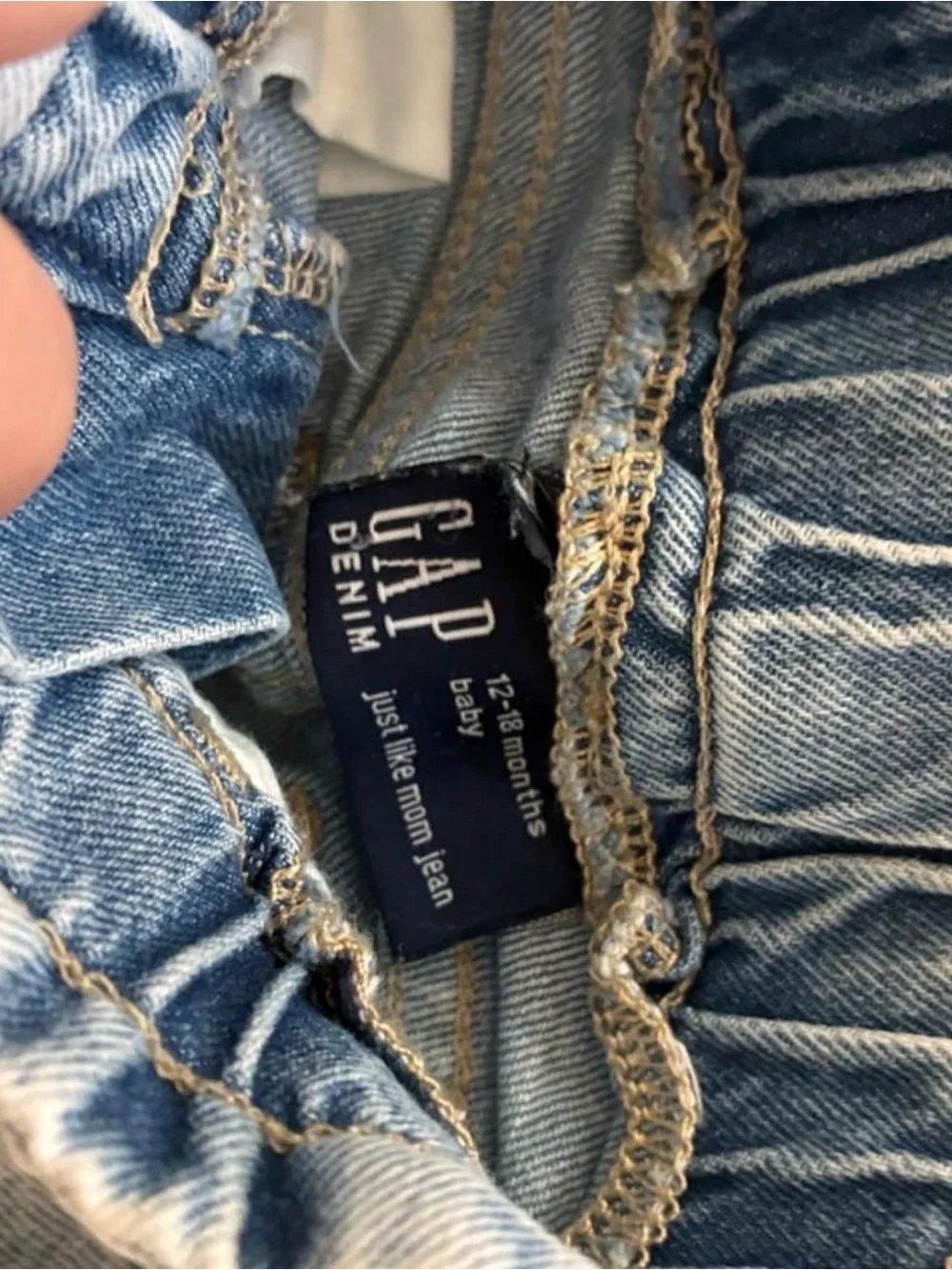 GAP Light Blue Daisy Embroidered Denim Jeans